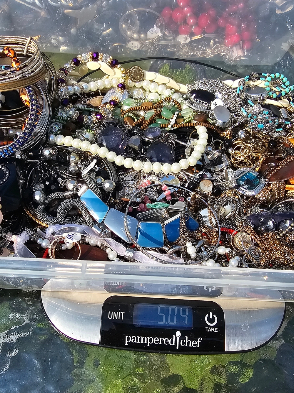 Assorted Fashion Jewelry Lot - Blue, White, Gold Accents